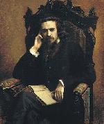 Ivan Kramskoi Vladimir Solovyov oil painting